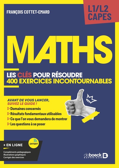 Picture of Maths - Les clés pour résoudre 400 exercices de maths incontournables