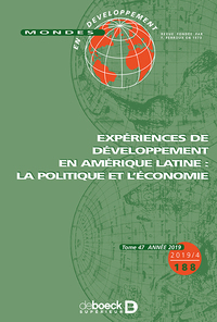Picture of Mondes en développement 2019/4 - 188 - Expériences de développement en Amérique Latine : la politiqu
