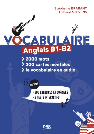 Image de Vocabulaire anglais B1 B2 en 2000 mots, 200 cartes mentales et en audio