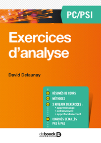Image de Exercices d'analyse PC/PSI