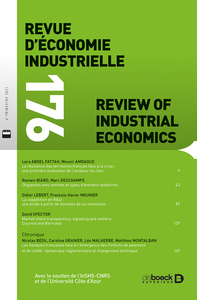 Picture of Revue d'économie industrielle 2021/4 - 176 - Varia