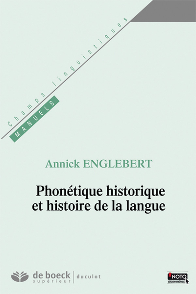 Image de Phonétique historique et histoire de la langue