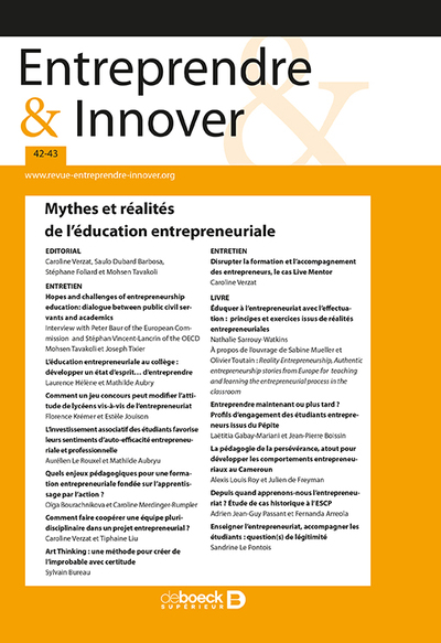 Picture of Entreprendre & Innover 2019/3-4 - 42-43 - Mythes et réalités de l'éducation entrepreneuriale