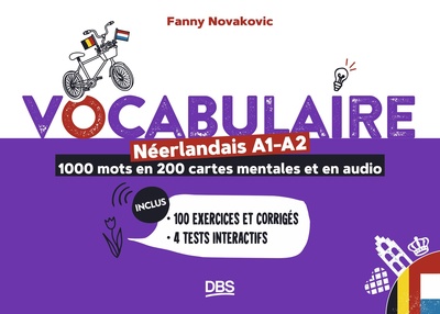 Picture of Vocabulaire néerlandais A1-A2 en 1000 mots, 200 cartes mentales et en audio