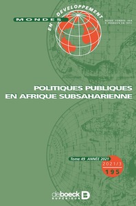 Picture of Mondes en développement 2021/3 - 195 - Politiques publiques en Afrique subsaharienne