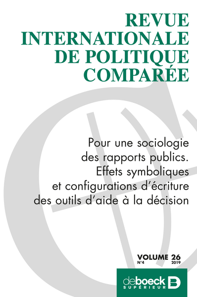 Picture of Revue internationale de politique comparée 2019/4