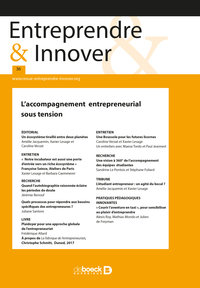Image de Entreprendre & Innover 2018/1 -36 - L'accompagnement entrepreneurial sous tension
