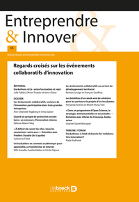 Image de Entreprendre & Innover 2018/3 - 38 - Regards croisés sur les événements collaboratifs d'innovation