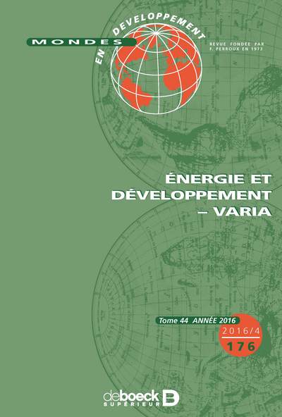 Picture of Mondes en développement 2016/4 - 176 - Énergie et développement – Varia