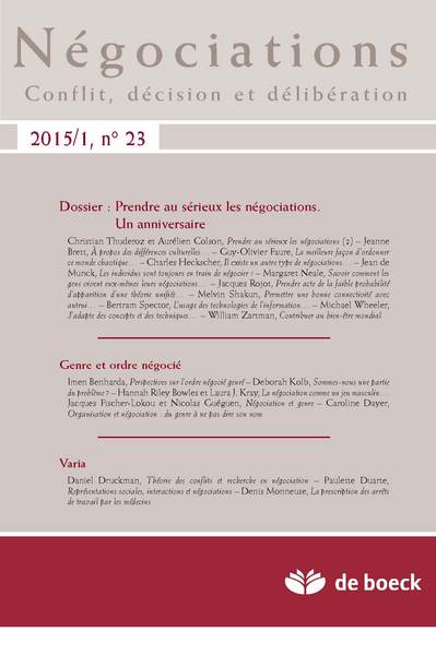 Picture of NEGOCIATIONS 2015/1 N.23