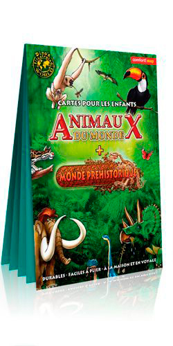 Picture of Carte Xxl Animaux Du Monde Pour Enfants (Verso/Mon