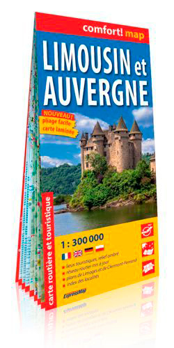 Picture of Limousin-Auvergne  1/300.000 (Comfort !Map, Laminé