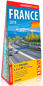 Image de France 2018 1/1M1 (Comfort! Map, Carte Laminée)