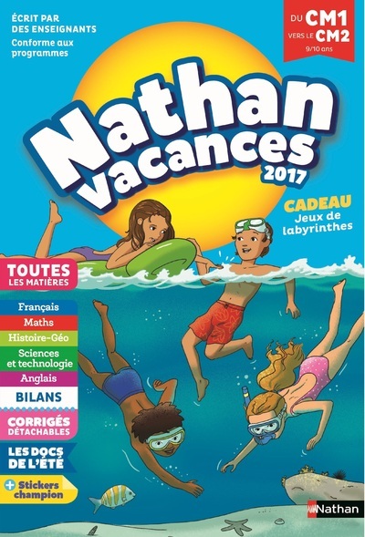 Picture of Cahier de Vacances 2017 Primaire CM1 vers CM2 9/10 ANS