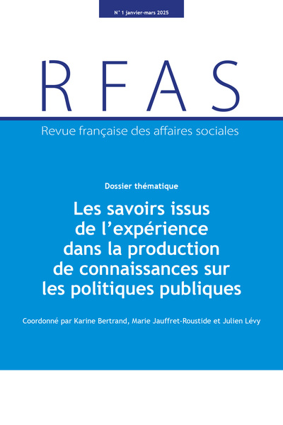 Picture of Les savoirs issus de l’expérience dans la production de connaissances sur les politiques publiques