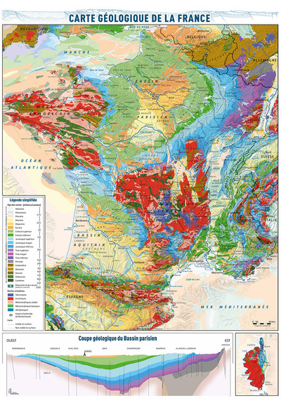 Picture of PUZZLE FRANCE GEOLOGIQUE PUZZLE 1000 PIECES 680X490 MM