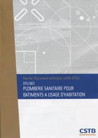Picture of DTU 60.1 PLOMBERIE SANITAIRE POUR BATIMENTS A USAGE D'HABITATION. NOUVELLE FORMU