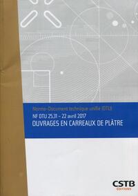Picture of NF DTU 25.31 Ouvrages en carreaux de plâtre