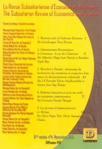 Image de Revue subsaharienne d'Economie et de finance