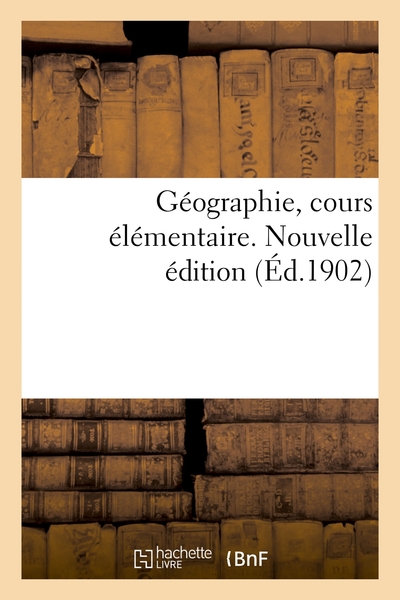 Image de Géographie, cours élémentaire. Nouvelle édition
