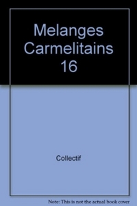 Picture of Mélanges Carmélitains 16