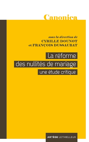 Picture of La réforme des nullités de mariage