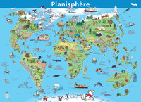 Picture of 09.PLANISPHERE ENFANTS/MONDE - MINI POSTER LE PETIT NICOLAS