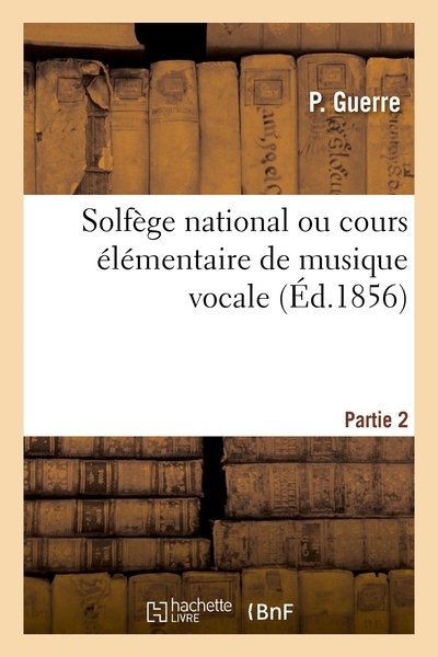 Picture of Solfège national ou cours élémentaire de musique vocale. Partie 2