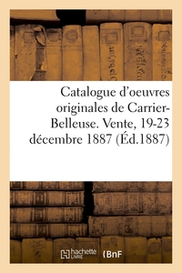 Picture of Catalogue d'oeuvres originales de Carrier-Belleuse, objets d'art et de curiosités
