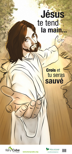 Picture of Poster Jésus te tend la main