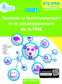 Picture of Bloc 4 - Soutenir le fonctionnement et le développement de la PME 1re et 2e années BTS GPME (2018) - Pochette élève