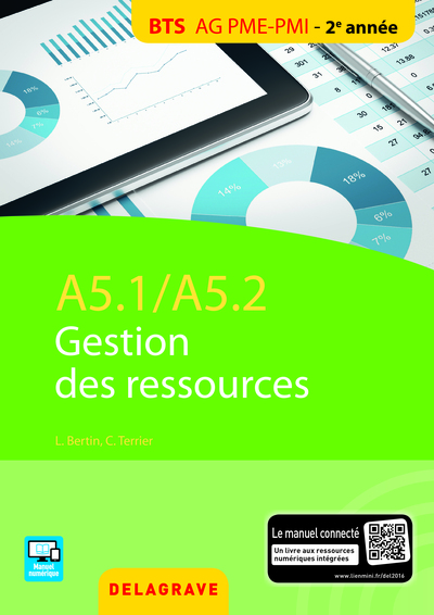 Image de A5.1 / A5.2 Gestion des ressources BTS AG PME-PMI (2016) - Pochette élève