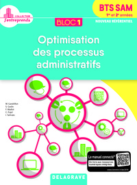 Picture of Bloc 1 - Optimisation des processus administratifs 1re et 2e années BTS SAM (2018) - Pochette élève