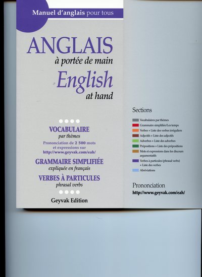 Picture of Anglais à portée de main, English at hand