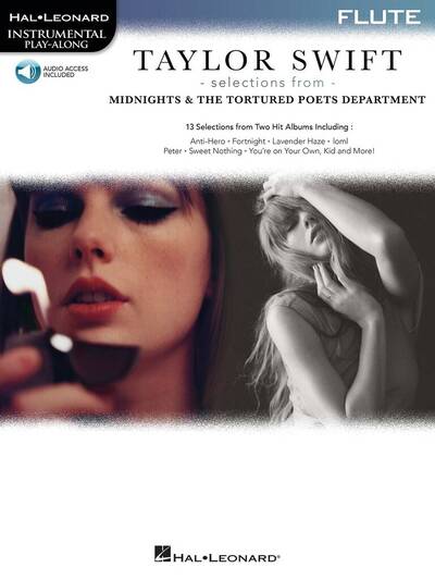 Image de SELECTIONS FROM MIDNIGHTS & THE TORTURED POETS DEPARTMENT FLUTE PLAY-ALONG BOOK WITH ONLINE AUDIO -