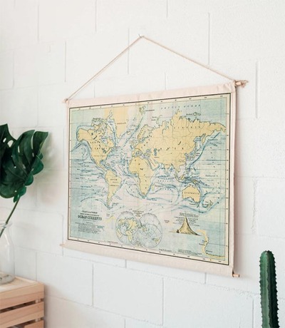 Image de CARTE WOODY COTTON OCEANS 60 CM X 90 CM