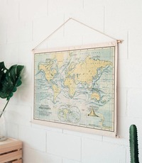 Image de CARTE WOODY COTTON OCEANS 60 CM X 90 CM