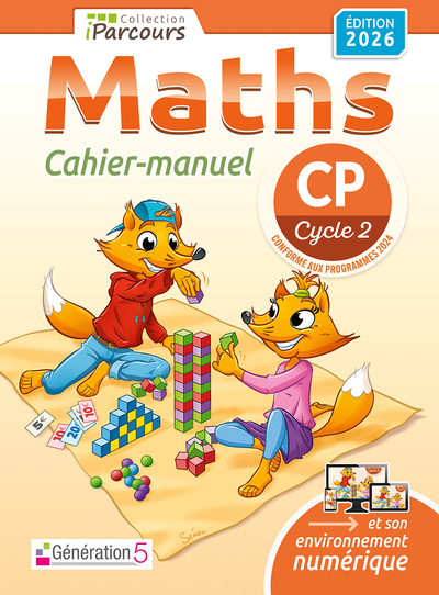 Picture of Cahier-manuel iParcours maths CP (édition 2026)