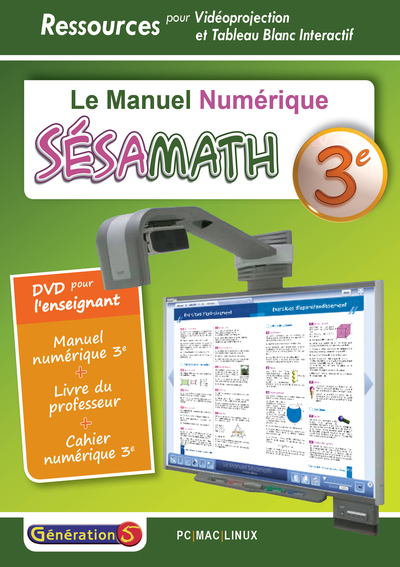 Image de Manuel numérique Sésamath 3e - DVD pour l'enseigant