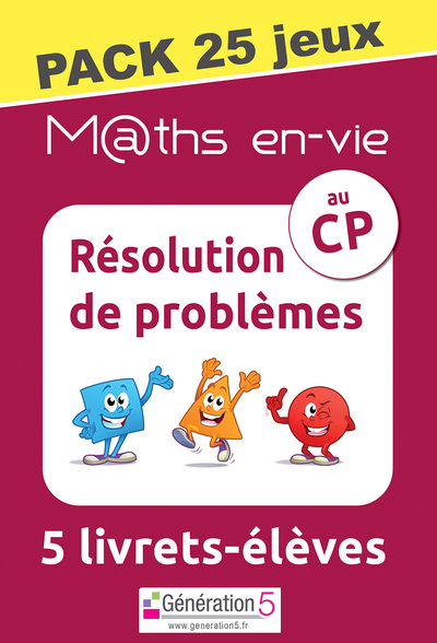 Picture of M@ths en-vie - Pack 25 jeux de 5 livrets - Résolution de problèmes au CP
