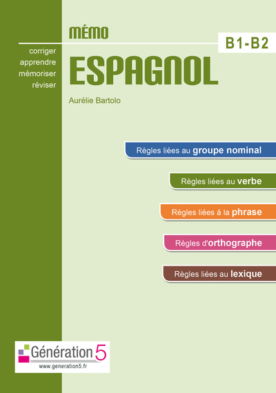 Image de Mémo espagnol B1-B2 (lycée)