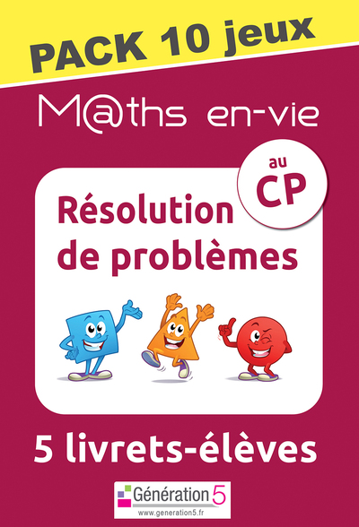 Picture of M@ths en-vie - Pack 10 jeux de 5 livrets - Résolution de problèmes au CP