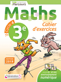 Image de Cahier d'exercices iParcours maths 3e (2019)