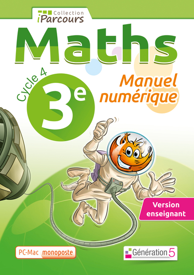 Picture of Manuel numérique iParcours maths cycle 4 vol. 3e (DVD enseignant monoposte) 2016