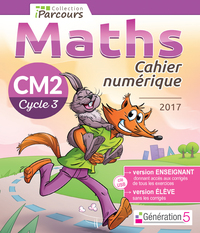 Image de Cahier numérique iParcours Maths CM2 (clé USB) 2017