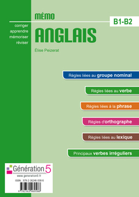 Image de Mémo anglais B1-B2 (Lycée) - édition 2016