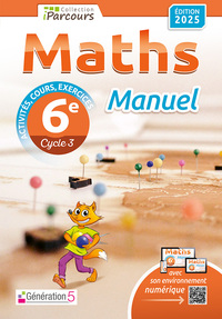 Picture of Manuel iParcours maths 6e (édition 2025)