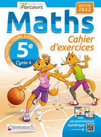 Image de Cahier d'exercices iParcours maths 5e avec cours (édition 2022)