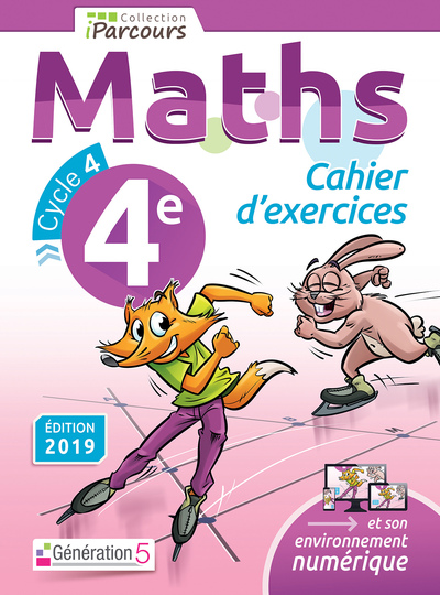 Image de Cahier d'exercices iParcours maths 4e (2019)