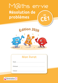Image de Livret élève - Enseigner la résolution de problèmes au CE1 - Maths en-vie (édition 2026)